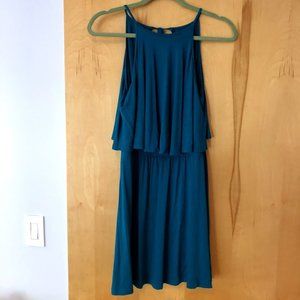 Casual summer blue dress